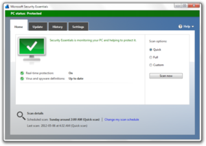 Microsoft Antivirus Windows Xp